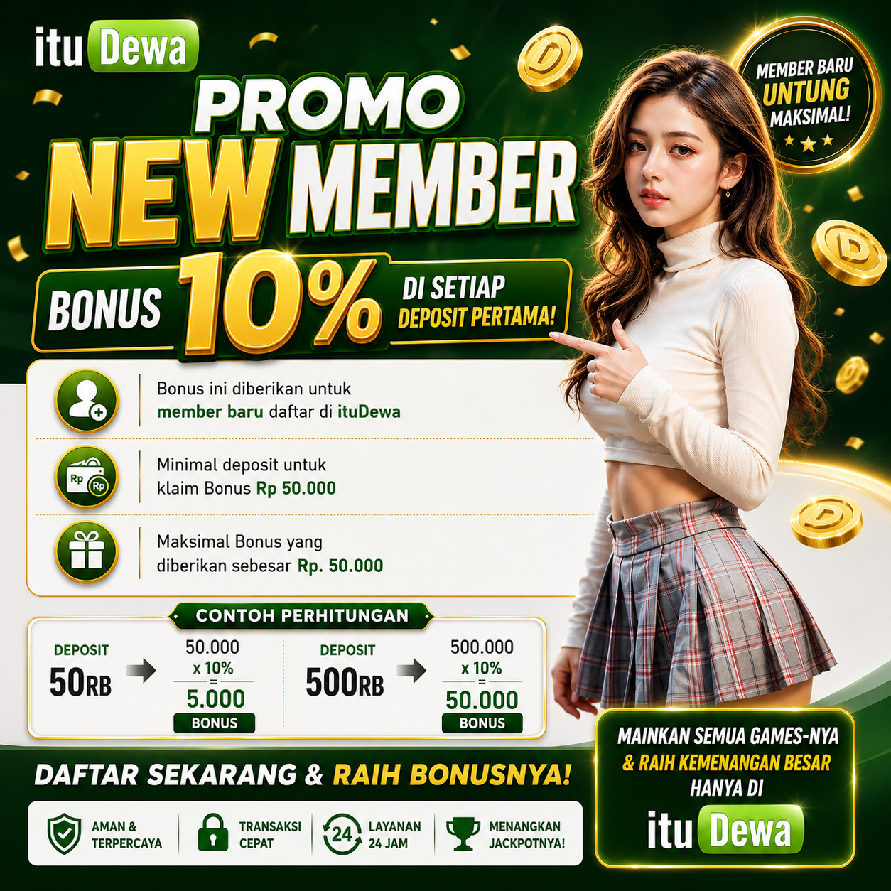 PROMO MEMBER BARU 10%