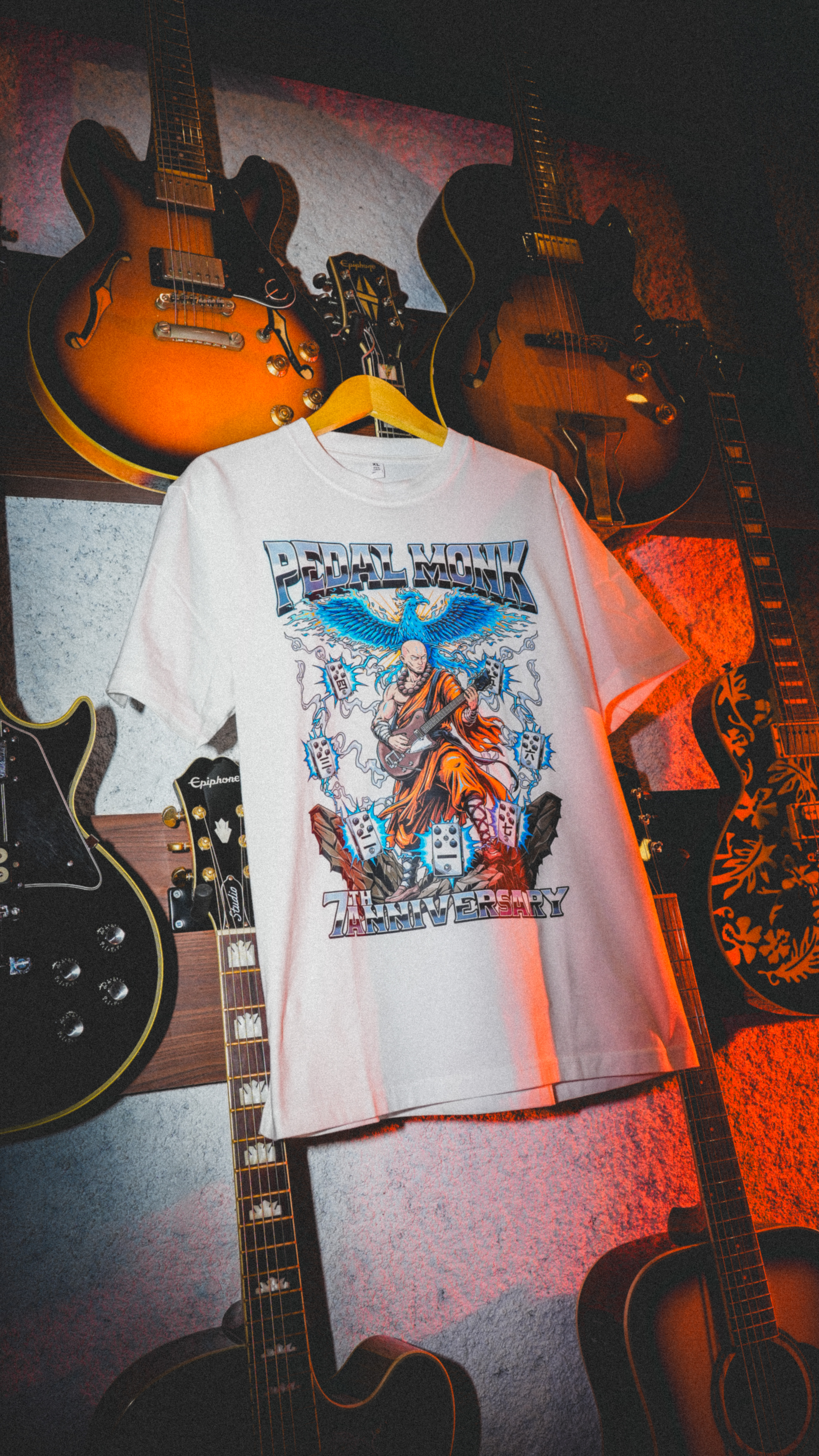 PEDALMONK 7TH ANNIV TSHIRT WHITE
